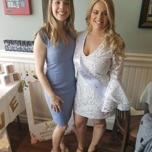 Elegant Blue Women's Dress